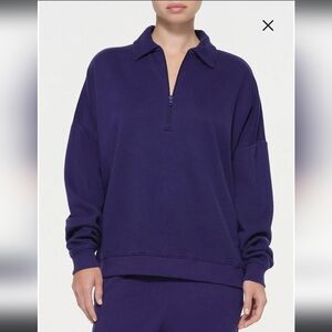 Skims Oversized Quarter Zip Pullover in Concord